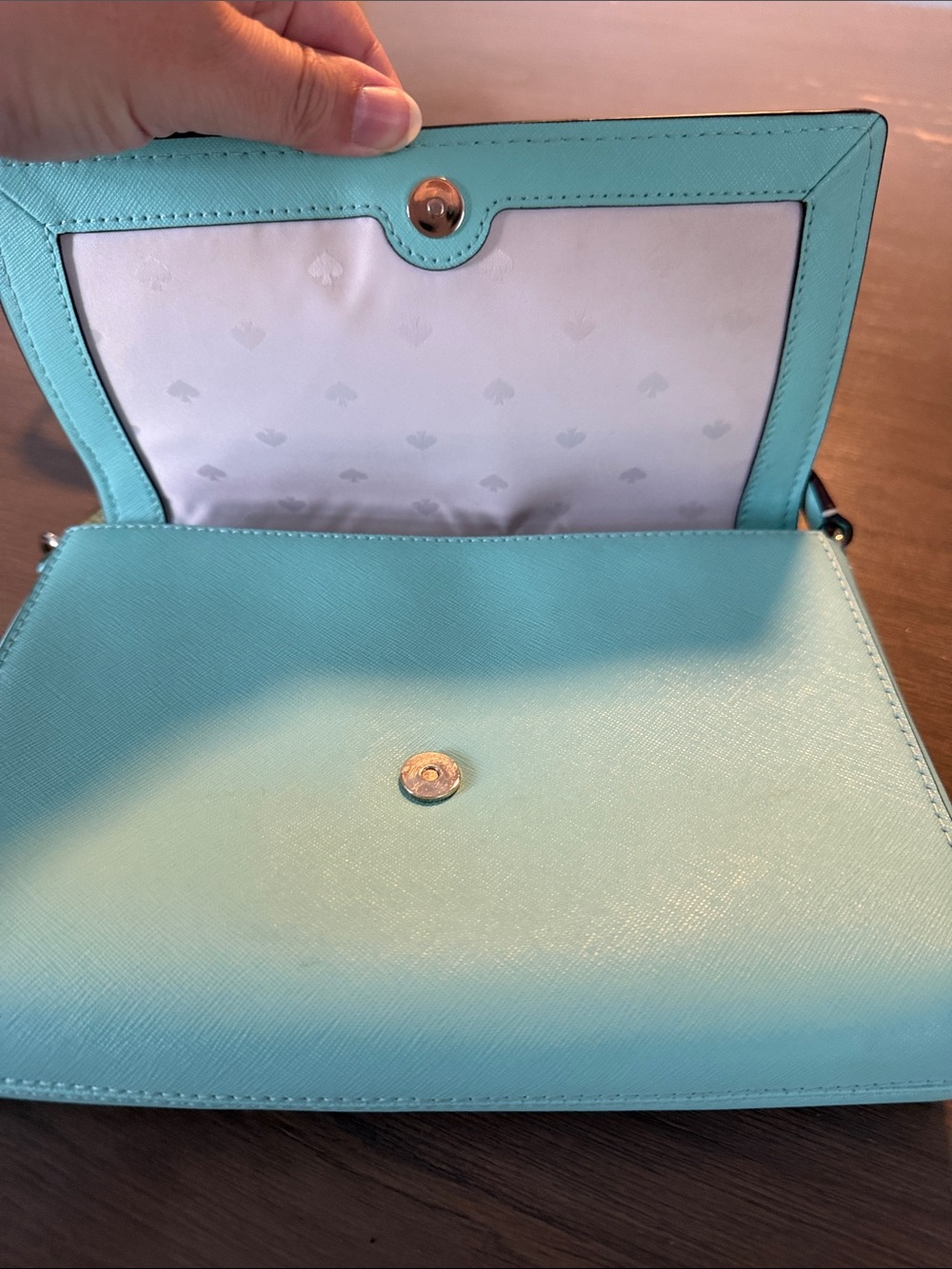 kate spade light mint leather crossbody - Picture 4 of 12